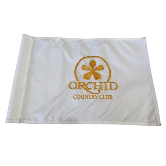 Embroidered Custom Logo Practice Green Golf Flag
