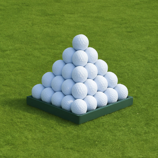 55 Range Ball Pyramid Metal Tray