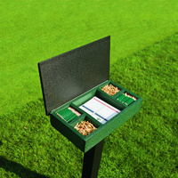 Green Scorecard Caddy with Black Mounting Post