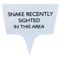 Snake Recently Sighted Sign
