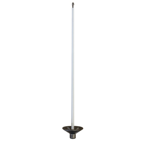 Junior Flag Pole with Base - White