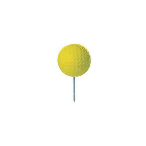 5 Inch Golf Ball Tee Marker - Yellow - Box of 18