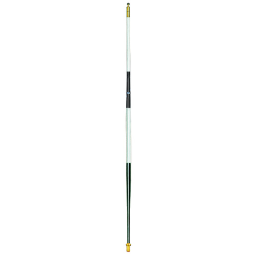 Fibreglass Prism Golf Flag Pole - British Stripe Black & White