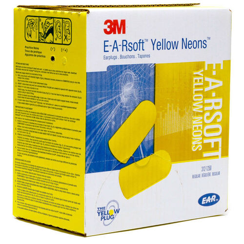 3M E-A-Rsoft Uncorded Ear Plugs - Box of 200 Pairs