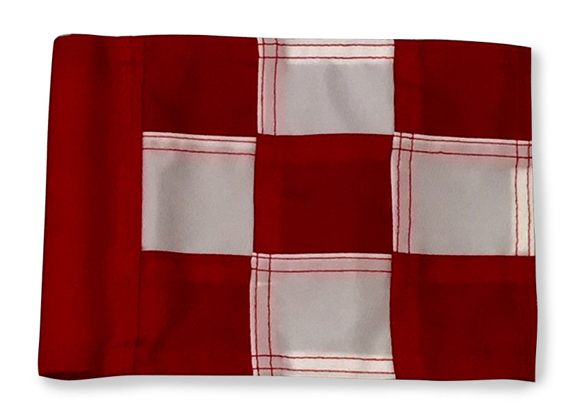 CCI Checkered Practice Green Golf Flag