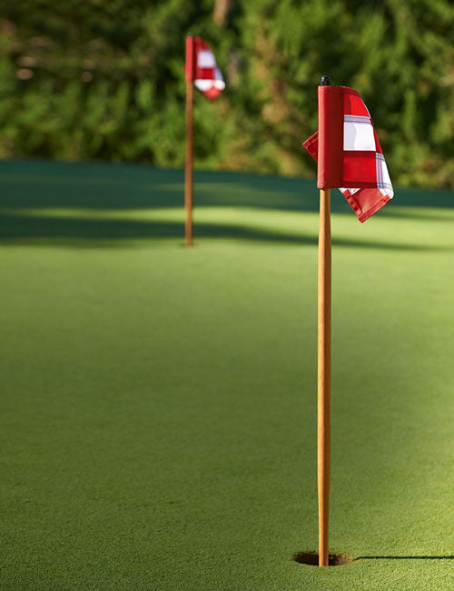 Par Aide Wooden Practice Green Flagstick