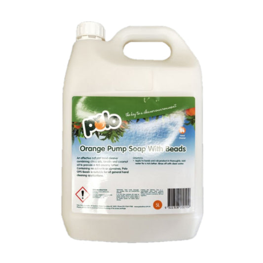 Polo Citrus Orange Pump Soap With Beads - 5L