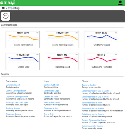 Select Pi Golf Ball Dispenser Payment System